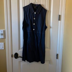 Linen Dress with buttons and collar